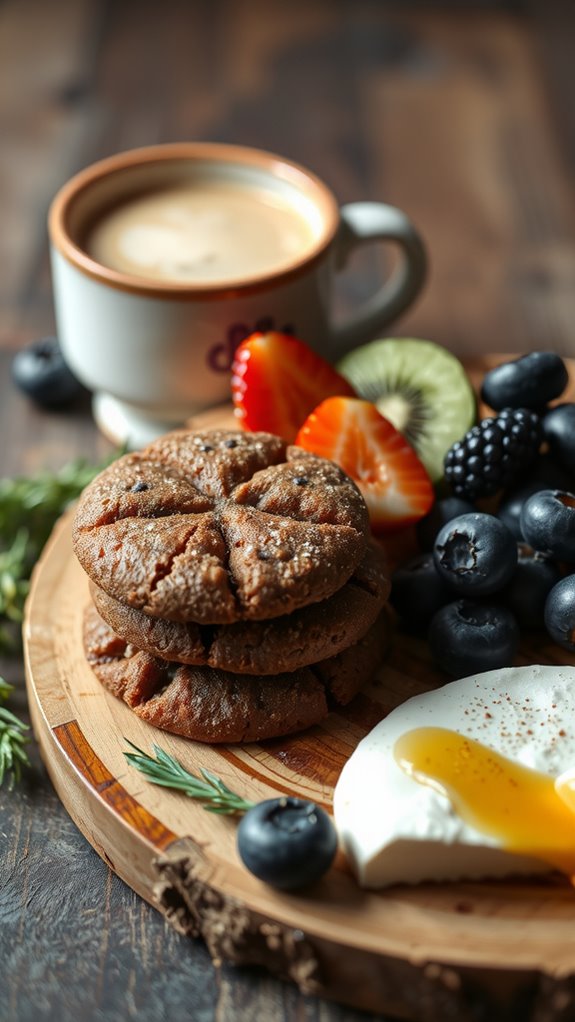 cookies chai fruit tart