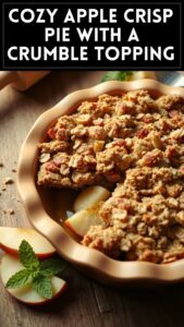 Cozy Apple Crisp Pie With a Crumble Topping