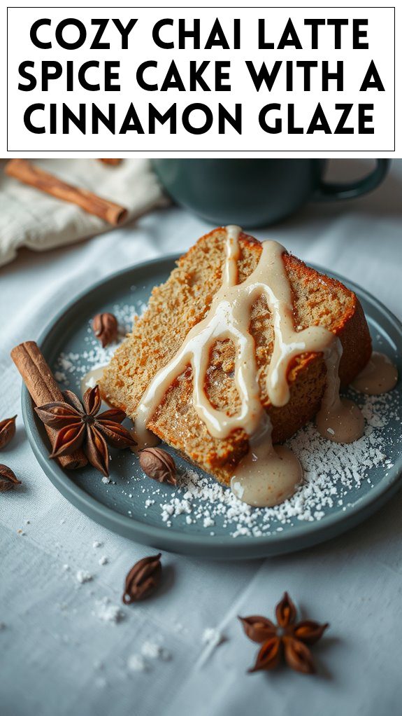 Cozy Chai Latte Spice Cake With a Cinnamon Glaze