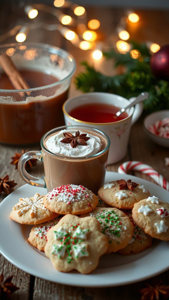 cozy holiday drink pairings