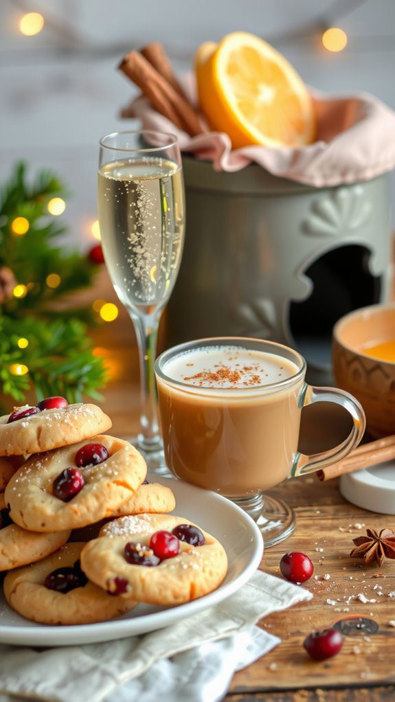 cranberry cookies drink pairings