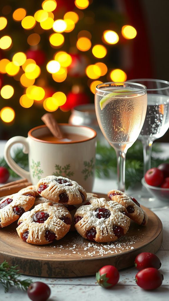 cranberry cookies drink pairings