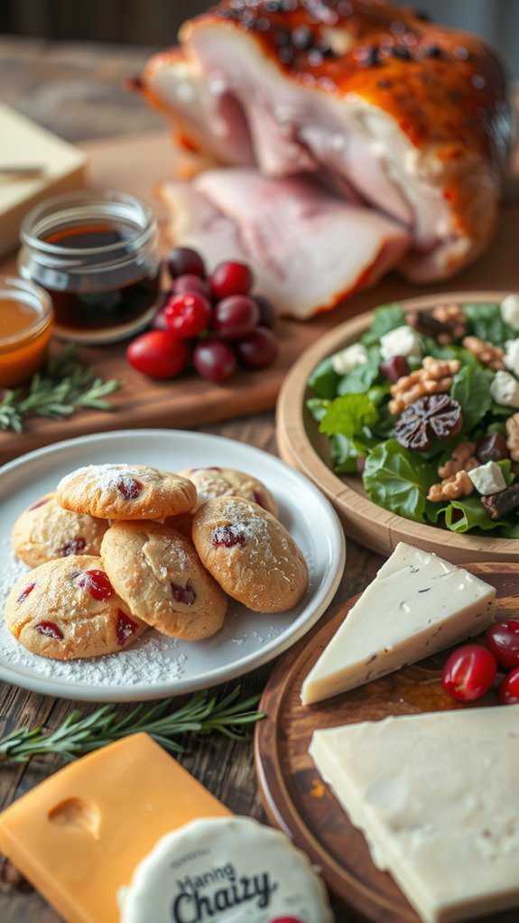 cranberry cookies holiday pairings