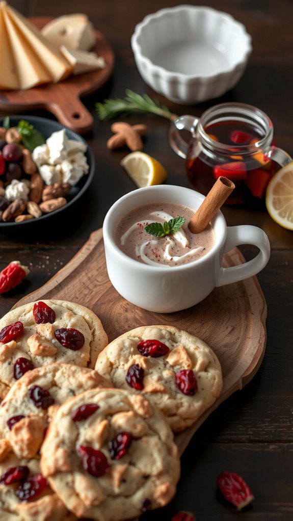 cranberry cookies pairing suggestions