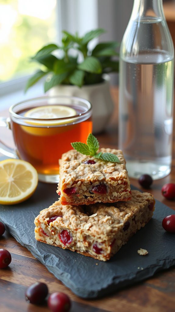 cranberry oat bars pairing recommendations