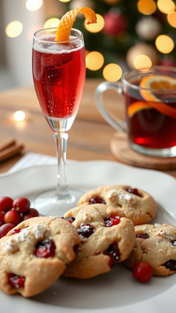 cranberry orange cookie pairings