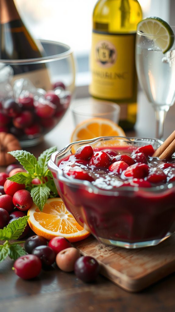 cranberry sauce drink pairings