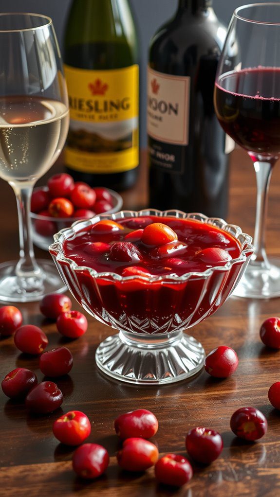 cranberry sauce drink pairings