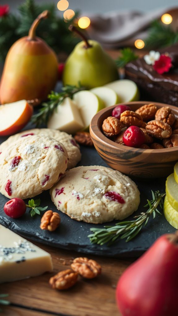 cranberry shortbread holiday pairings
