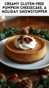 Creamy Gluten-Free Pumpkin Cheesecake, a Holiday Showstopper