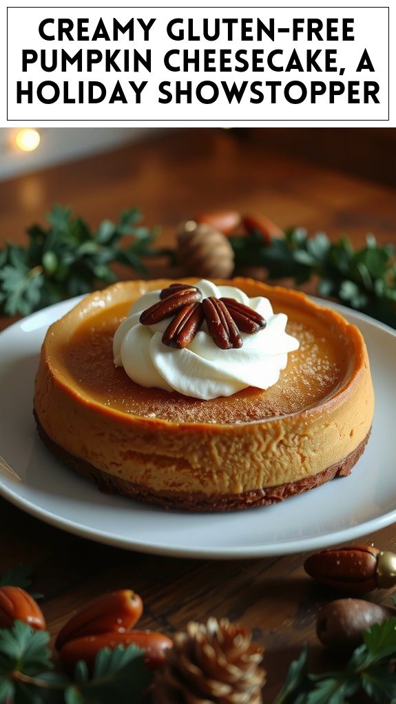 Creamy Gluten-Free Pumpkin Cheesecake, a Holiday Showstopper