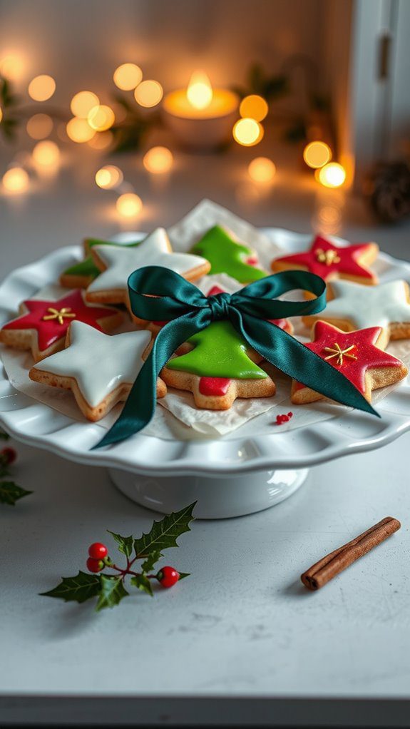 creative holiday cookie presentation