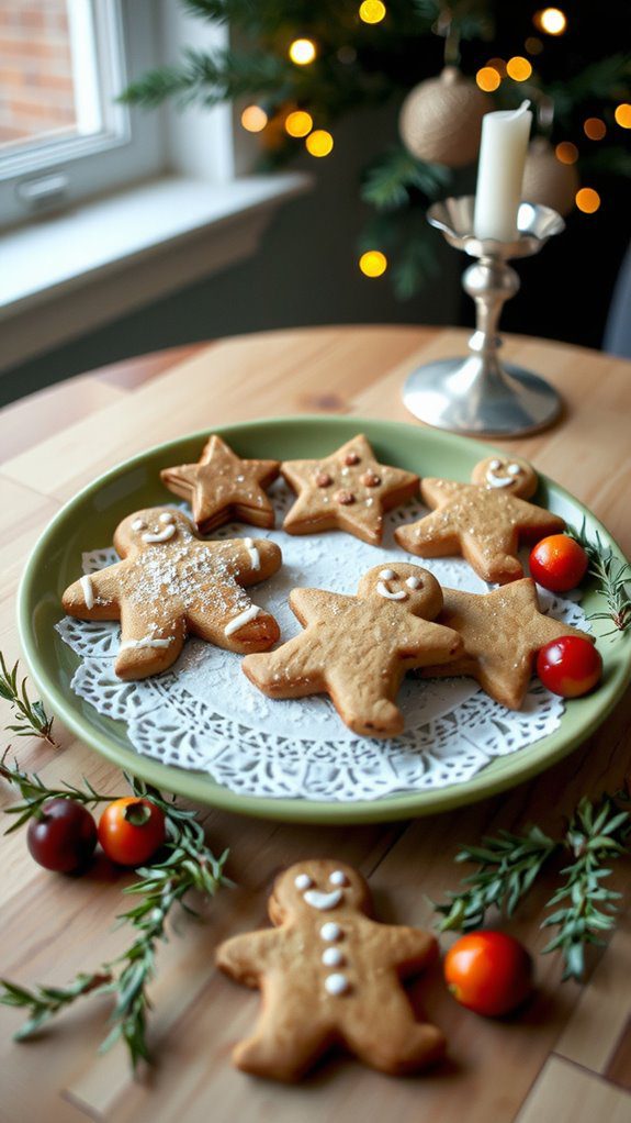 creative holiday gingerbread presentation