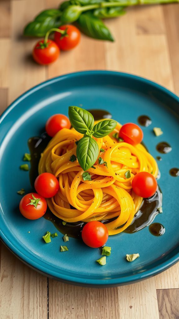 creative plating enhances presentation