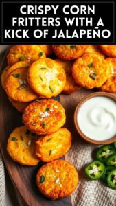 Crispy Corn Fritters With a Kick of Jalapeño