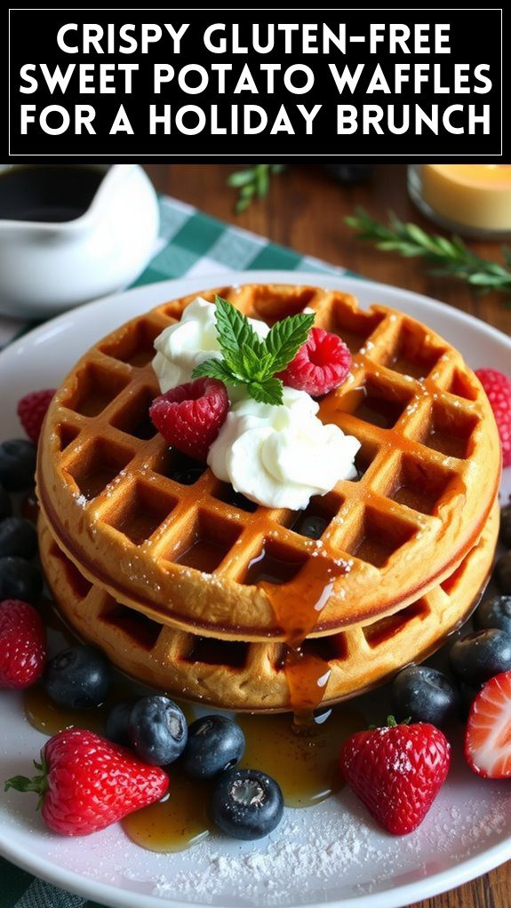 Crispy Gluten-Free Sweet Potato Waffles for a Holiday Brunch