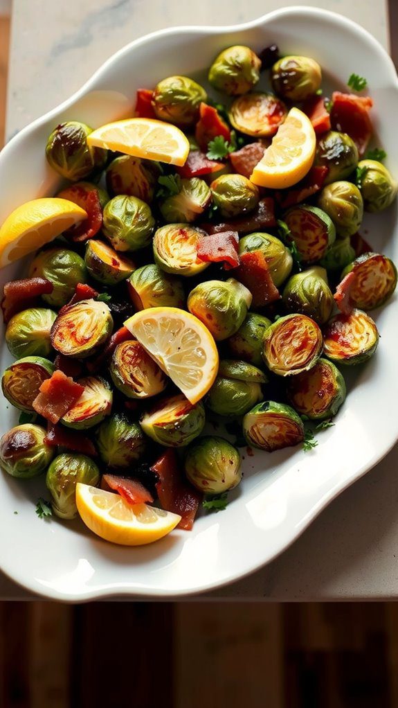 crispy brussels sprouts presentation tips