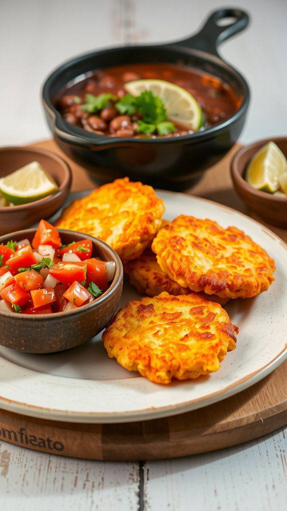 crispy corn fritters pair beautifully