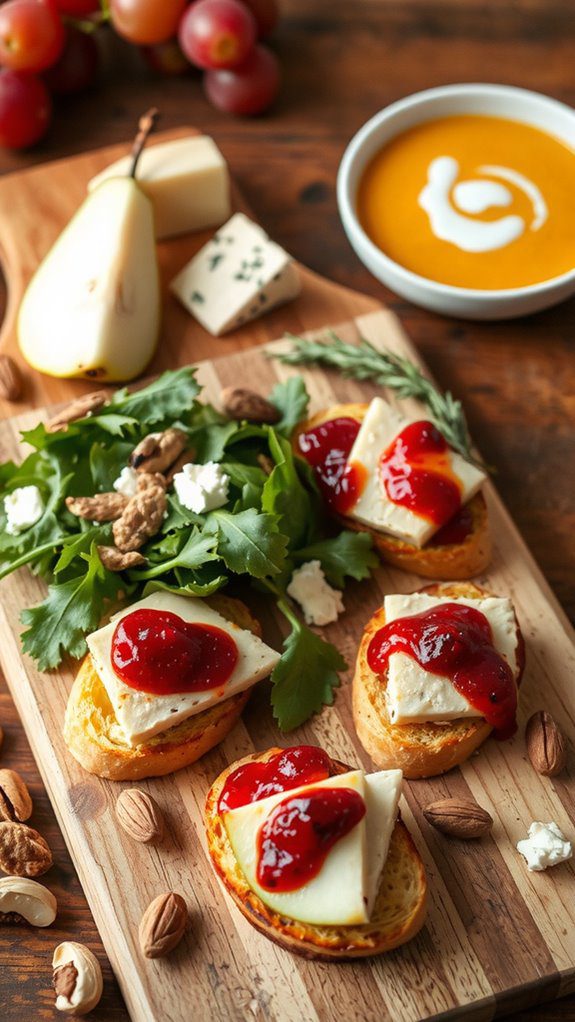 crostini pair with salads