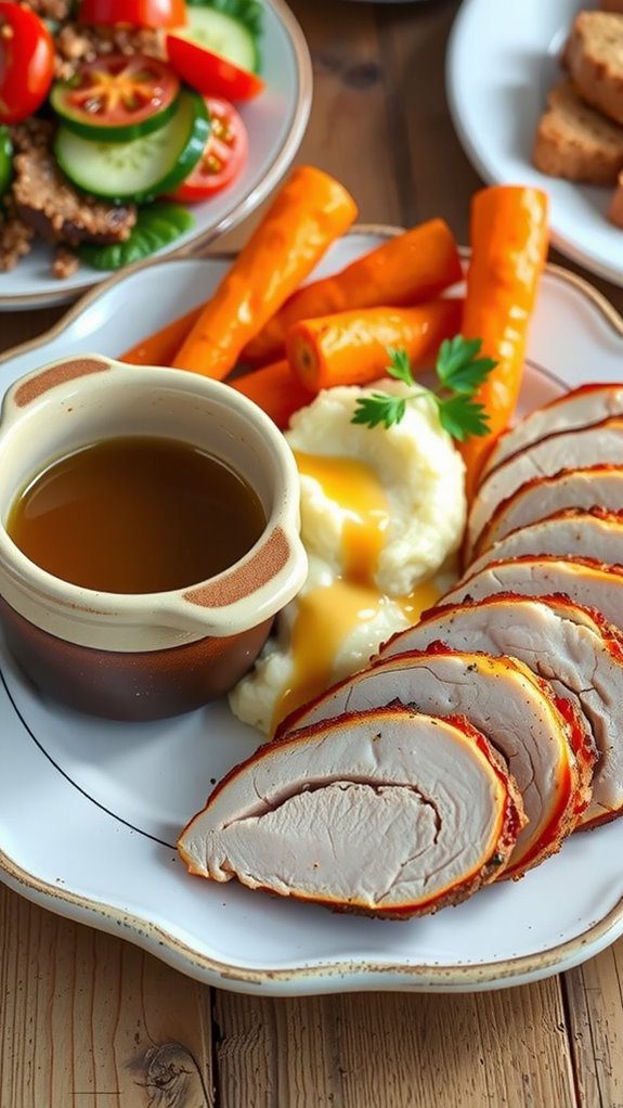 cumin spiced carrot coin pairings