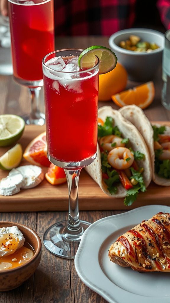 delightful food and fizz