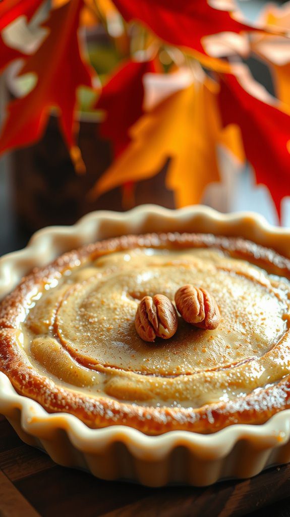 delightful rustic pie presentation
