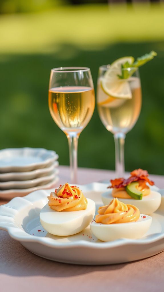 deviled eggs drink pairings