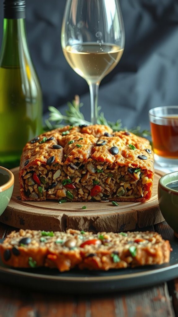 drink pairings for lentil loaf