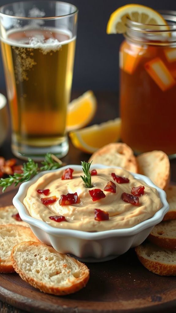 drink pairings for maple bacon dip