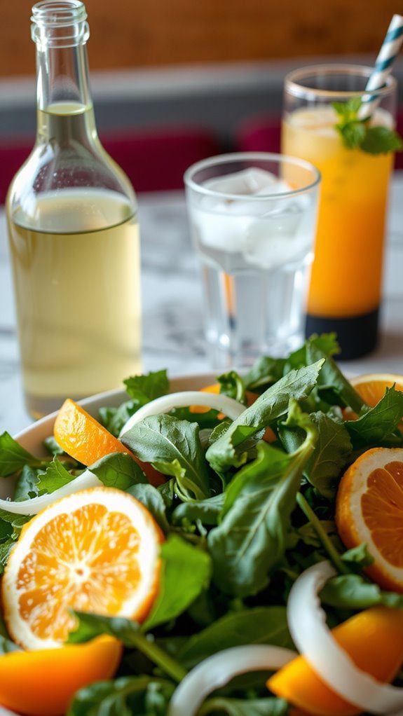 drink pairings for salad