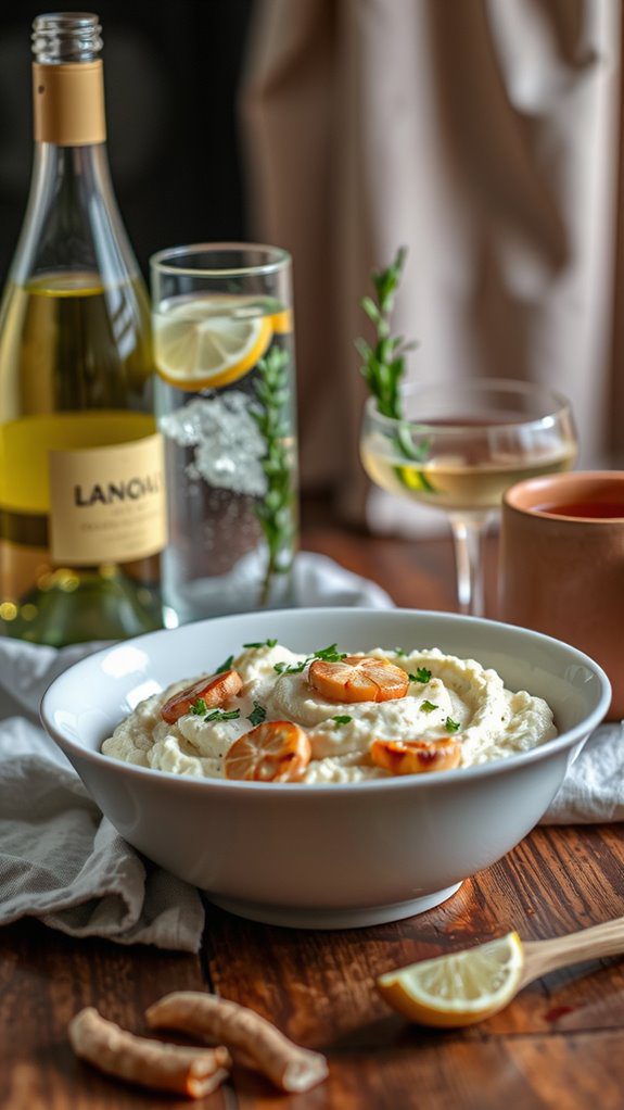 drink pairings for vegan mashed cauliflower