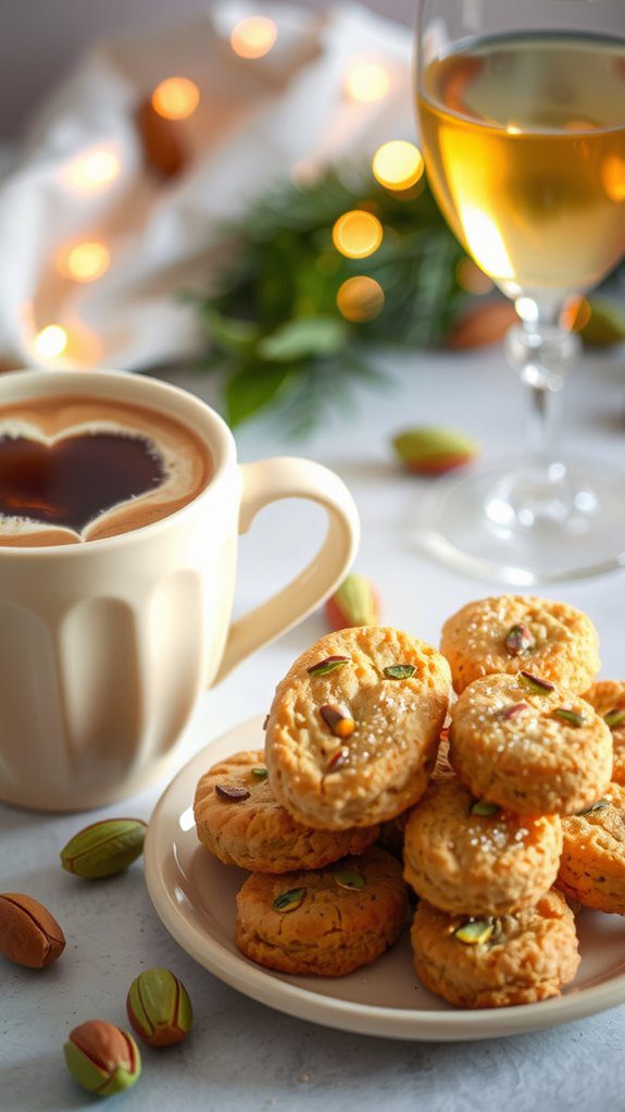 drinks enhancing pistachio biscotti