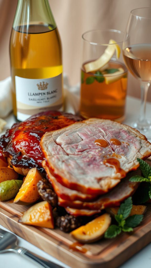 drinks pairing with maple glazed ham
