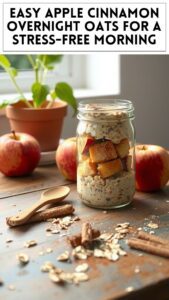 Easy Apple Cinnamon Overnight Oats for a Stress-Free Morning