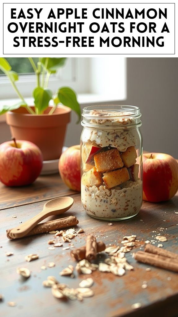 Easy Apple Cinnamon Overnight Oats for a Stress-Free Morning