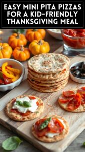 Easy Mini Pita Pizzas for a Kid-Friendly Thanksgiving Meal