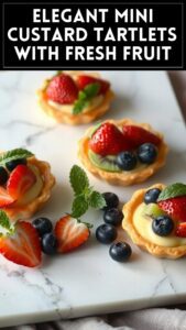 Elegant Mini Custard Tartlets With Fresh Fruit