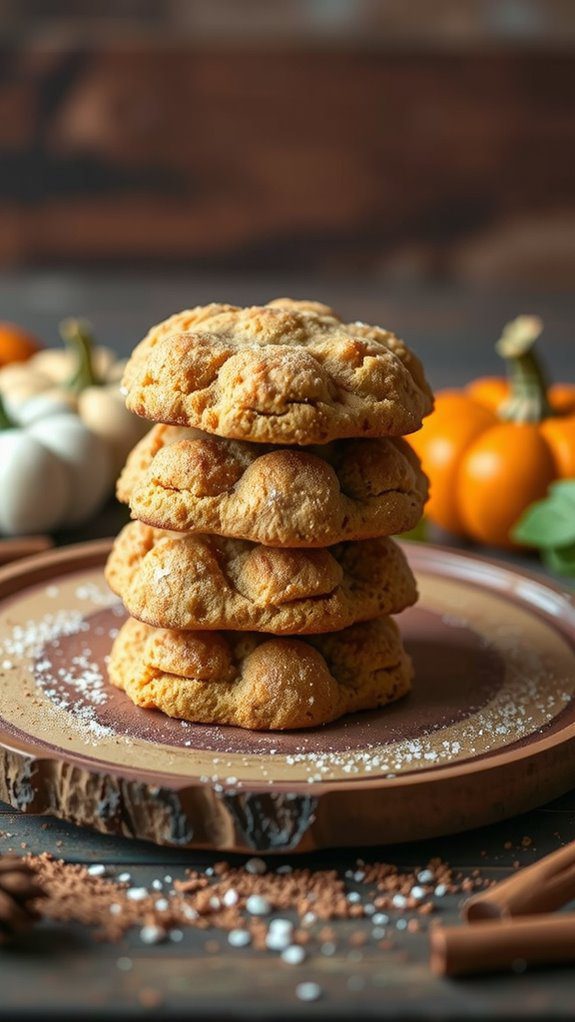 elegant autumn cookie presentation