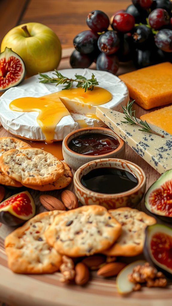 elegant cheese board presentation