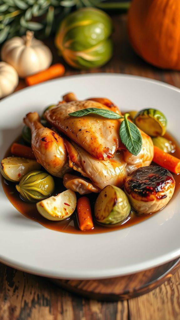 elegant cornish hen presentation