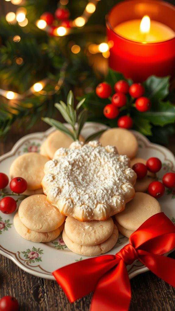 elegant holiday cookie display