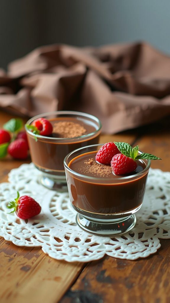 elegant plating enhances desserts