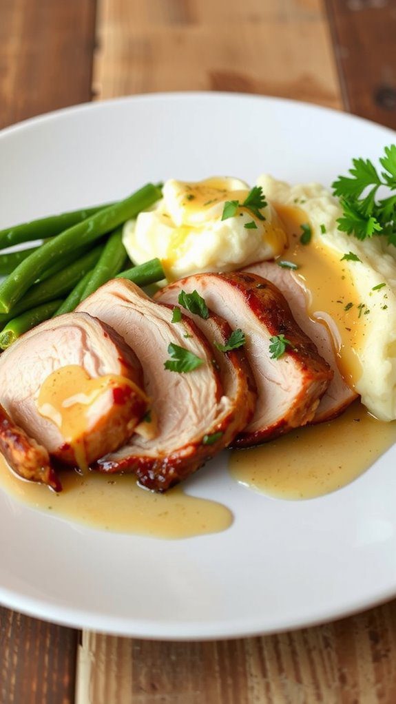 elegant plating enhances presentation