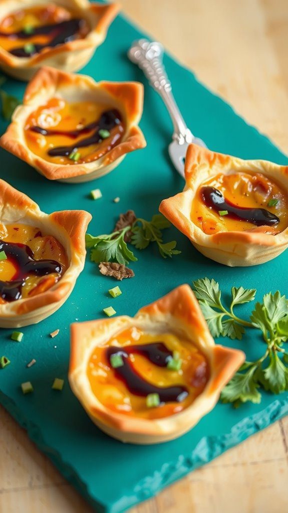 elegant plating with garnishes