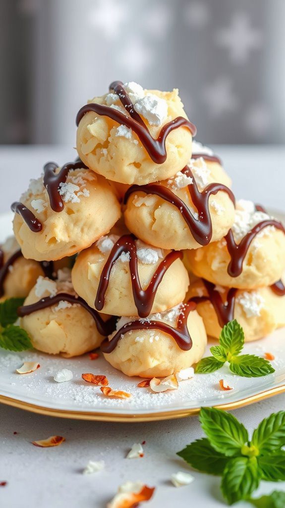 elegant presentation elevates desserts