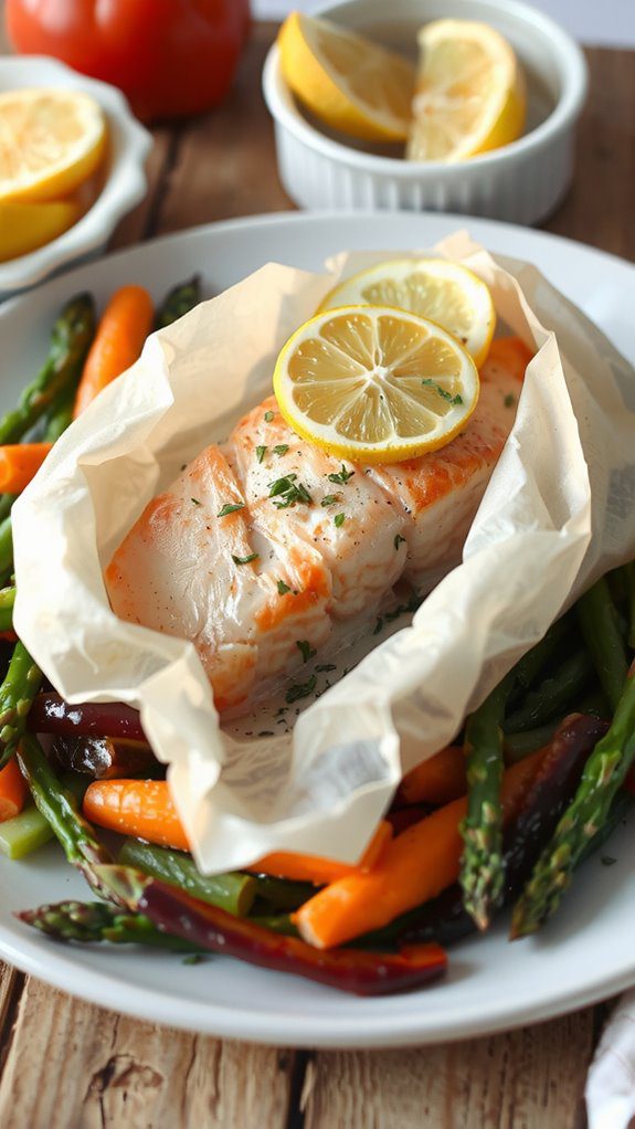 elegant salmon presentation tips