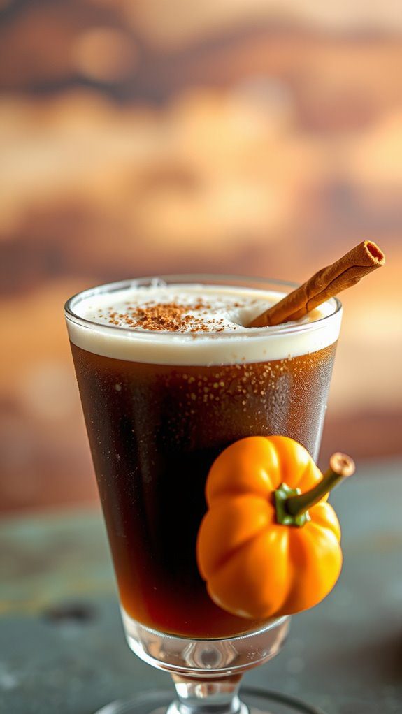 elegant seasonal cocktail presentation