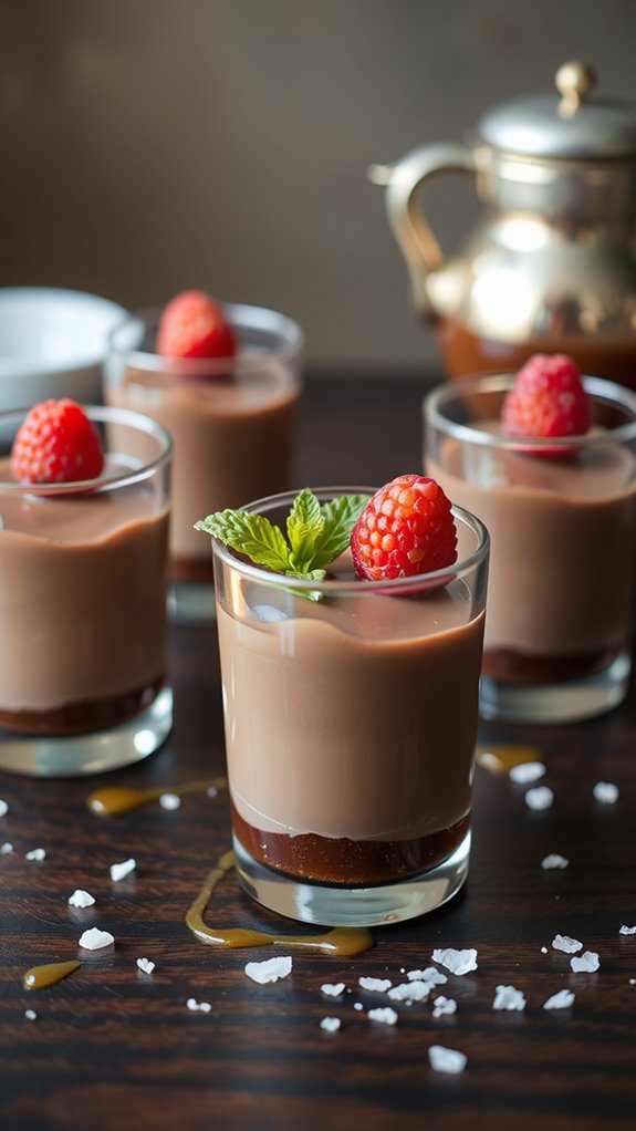 elevate chocolate ganache presentation