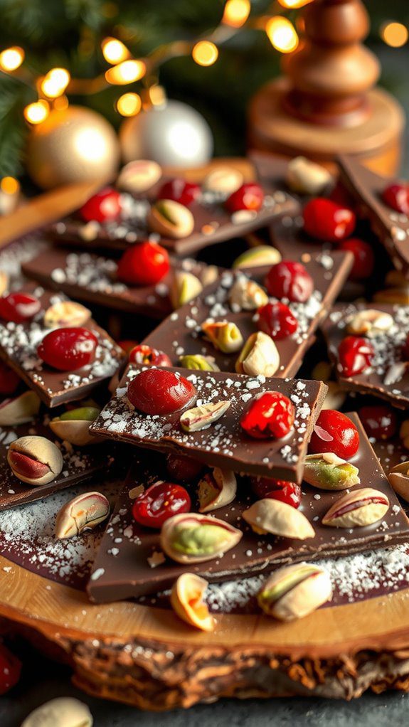 elevate festive chocolate presentation