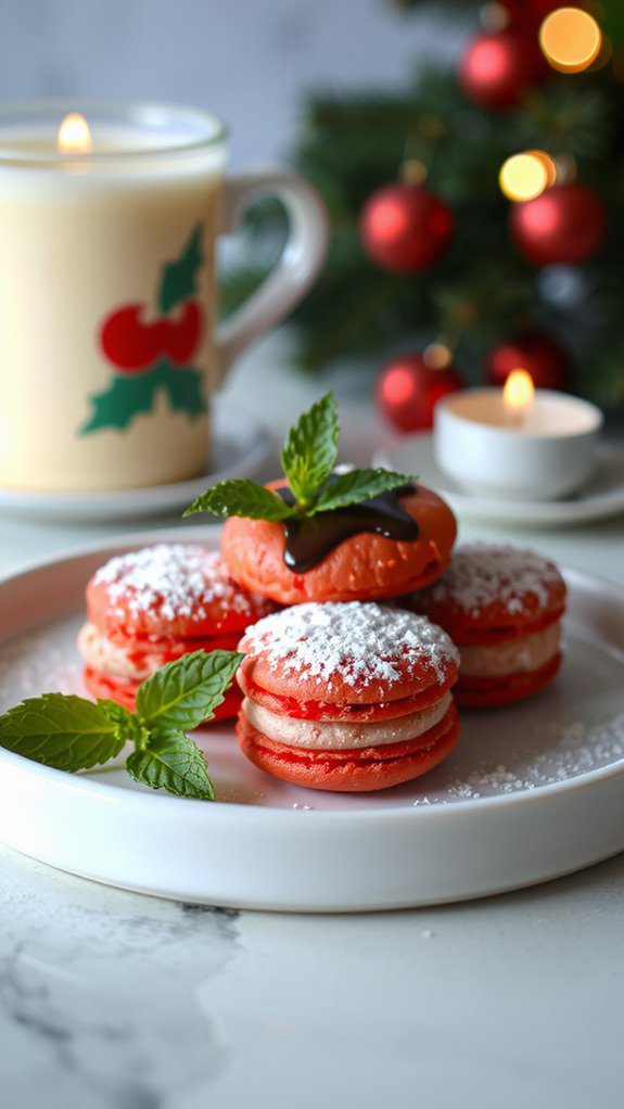 elevate festive macaroon presentation